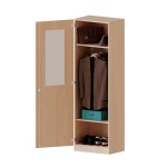 Garderobenschrank, 5 OH, 1 Tür, abschließbar,  links, B/H/T 60x190x50cm 